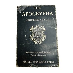 Vintage THE APOCRYPHA Authorized Version Oxford University Press HCDJ Bible